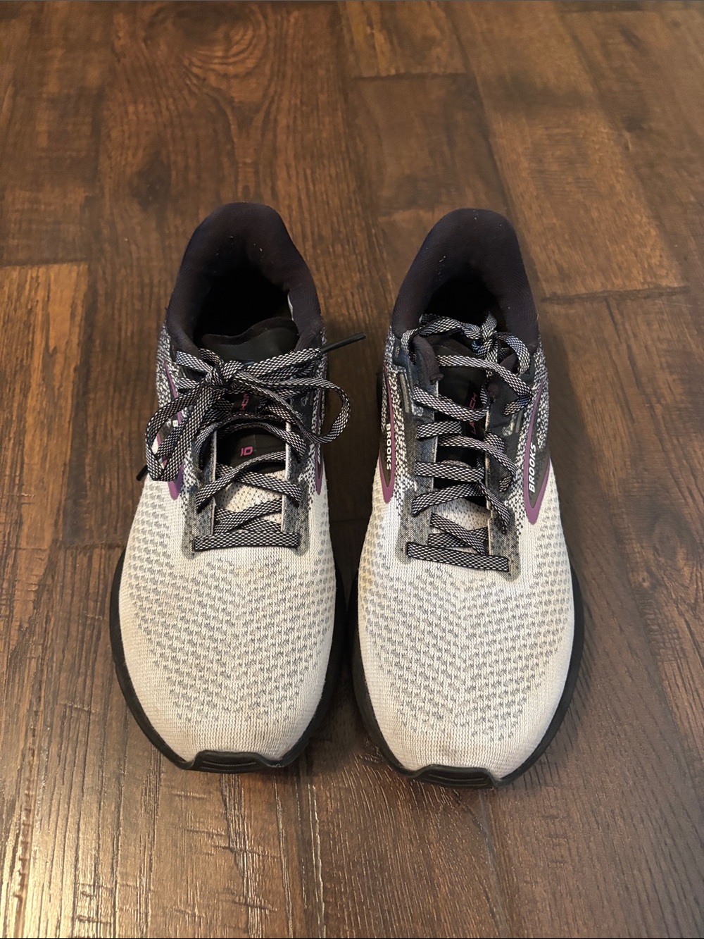 Brooks Women’s Gray and Purple Athletic Running Shoes